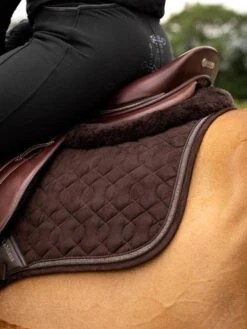 LeMieux Crystal Suede Close Contact Saddlepad -Equestrian Supply Store 1s6a6330 edit copy