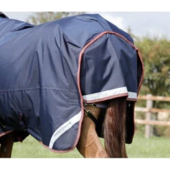 Premier Equine Titan 100 Turnout Rug With Detachable Neck Cover -Equestrian Supply Store AW19 Titan 100 with Neck Cover Navy Rear RGB 72 big