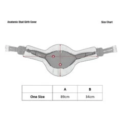 LeMieux Merino+ Curve Stud Guard Cover  -Equestrian Supply Store Anatomic Stud Girth Covers Size Guide