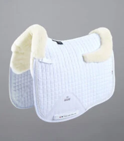 Premier Equine PONY Close Contact Merino Wool European Dressage Saddle Pad -Equestrian Supply Store Close Contact Merino Wool European Half Lined Dressage Square White 1 768x 3394c7e8 1ded 42f1 91c1 9abbb5d6e517