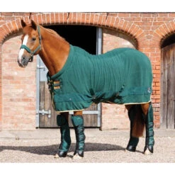 Premier Equine Buster Fleece Cooler Rug - Continental Edition -Equestrian Supply Store Cooler Continental Green zoomx500