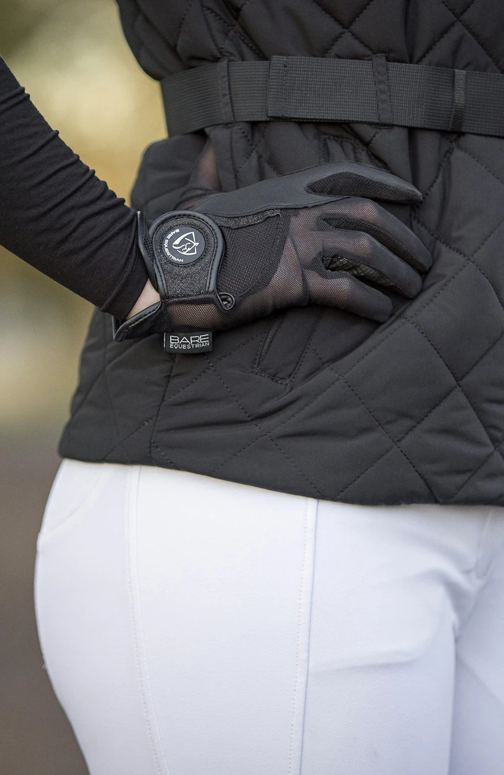 BARE Equestrian ProRider Mesh Grip Gloves 4 BARE Equestrian ProRider Mesh Grip Gloves - Image 4