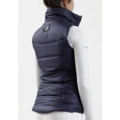 Premier Equine Carmen Riding Gilet -Equestrian Supply Store SS19 Carmen Ladies Quilted Riding Gilet Navy Back RGB 72 big