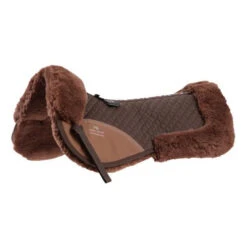 Premier Equine Merino Wool Half Pad -Equestrian Supply Store SS19 Merino Wool Half Pad Brown with Brown Main Image RGB 72 big