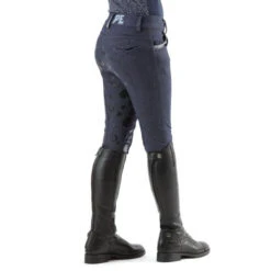 Premier Equine Sabrina Kids Full Seat Gel Riding Breeches -Equestrian Supply Store SS20 Sabrina Kids Full Seat Gel Riding Breeches Denim Rear Shot 72 RGB big
