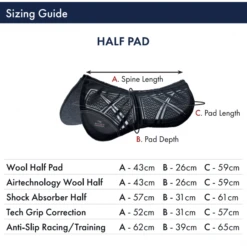 Premier Equine Tech Grip Pro Anti-Slip Correction Half Pad -Equestrian Supply Store Screenshot 20210416 164542