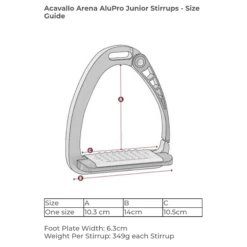 Acavallo Arena AluPro Junior Stirrup -Equestrian Supply Store Screenshot 20211209 110538