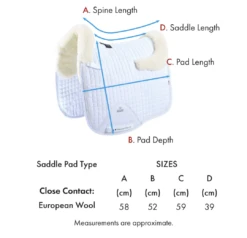 Premier Equine PONY Close Contact Merino Wool European Dressage Saddle Pad -Equestrian Supply Store Screenshot 20230708 160446