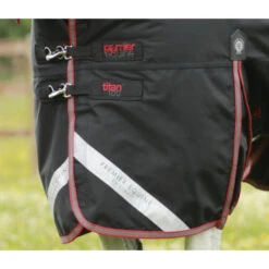 Premier Equine Titan 100 Turnout Rug With Detachable Neck Cover -Equestrian Supply Store Titan 100 Black Chest 900x775 big