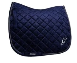 Grainge Velvet Dressage Saddlepad -Equestrian Supply Store grainge saddle pads english navy grainge saddle pad velvet dressage grvelvetd 29329936515156