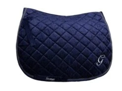 Grainge Velvet AP/Jump Saddlepad -Equestrian Supply Store grainge saddle pads english navy grainge saddle pad velvet jump grvelvetj 29329864196180
