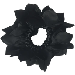 Hamag Rose Petal Hair Scrunchie With Crystals -Equestrian Supply Store hamag rose petal hair scrunchie with crystals hair accessories 4