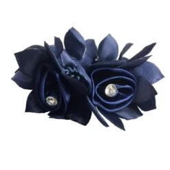 Hamag Rose Petal Hair Scrunchie With Crystals -Equestrian Supply Store hamag rose petal hair scrunchie with crystals hair accessories 5