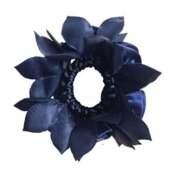 Hamag Rose Petal Hair Scrunchie With Crystals -Equestrian Supply Store hamag rose petal hair scrunchie with crystals hair accessories 7