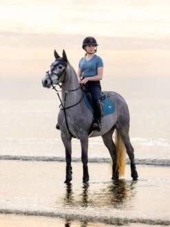 LeMieux Earth Collection Close Contact Saddlepad -Equestrian Supply Store it01277 lifestyle earthclosecontactsquare ocean 1 copy