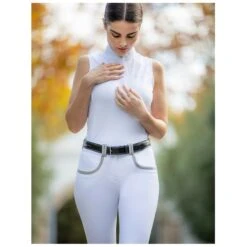 LeMieux Chloe Sleeveless Show Shirt -Equestrian Supply Store lemieux chloe sleeveless show shirt show shirt 4