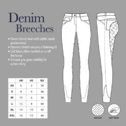 LeMieux Denim Breeches -Equestrian Supply Store lemieux denim breeches breeches 4
