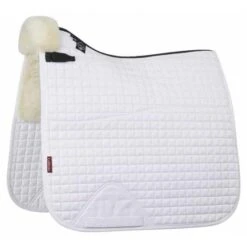 LeMieux Merino+ Half Lined Dressage Square -Equestrian Supply Store lemieux merino half lined dressage squares saddleblanket 3