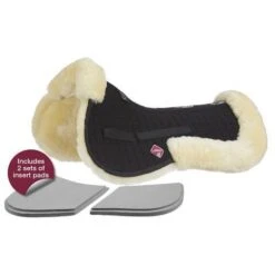LeMieux Pro-Sorb Lambskin 4 Pocket Half Pad *Discontinued* -Equestrian Supply Store lemieux pro sorb lambskin half pad half pad 3