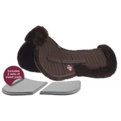LeMieux Pro-Sorb Lambskin 4 Pocket Half Pad *Discontinued* -Equestrian Supply Store lemieux pro sorb lambskin half pad half pad 5