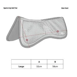 LeMieux Sports Grip Memory Half Pad -Equestrian Supply Store lemieux sports grip memory half pad half pad 5