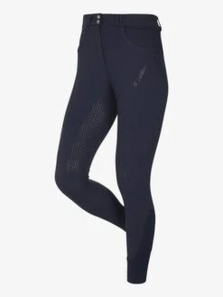 LeMieux Amara II Full Seat Breeches -Equestrian Supply Store lm amarabreeches fs navy1 hr