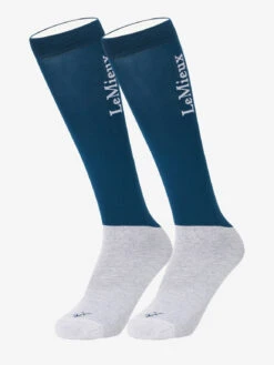 LeMieux Competition Socks -Equestrian Supply Store lm competitionsock marine hr double 1