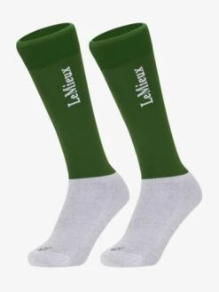 LeMieux Competition Socks -Equestrian Supply Store lm competitionsocks huntergreen hr