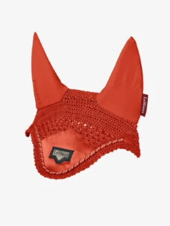 LeMieux Mini Loire Fly Hood -Equestrian Supply Store lm juniorloire flyhood sienna hr