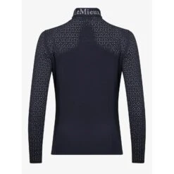 LeMieux Twilight Collection Laser Cut Longsleeve Base Layer -Equestrian Supply Store lm lasercutlongsleeve navy4 hr
