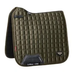 LeMieux Loire Classic Dressage Square -Equestrian Supply Store lm loireclassicdressage oakgreen hr