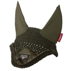LeMieux Loire Fly Hood -Equestrian Supply Store lm loireflyhood oakgreen hr