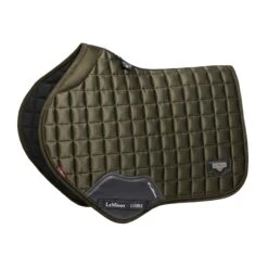 LeMieux Loire Memory Foam Close Contact Square -Equestrian Supply Store lm loirememory cc oakgreen hr