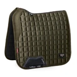 LeMieux Loire Memory Foam Dressage Square 35 LeMieux Loire Memory Foam Dressage Square -Equestrian Supply Store lm loirememorydressage oakgreen hr