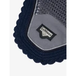 LeMieux Twilight Collection Fly Hoods -Equestrian Supply Store lm loiresatin flyhood grey hr 2