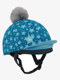 LeMieux Mini Hat Silk -Equestrian Supply Store lm minihatsilk marine hr 2 2