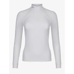 LeMieux Olivia Long Sleeve Show Shirt -Equestrian Supply Store lm oliviashowshirt longsleeve white1 hr