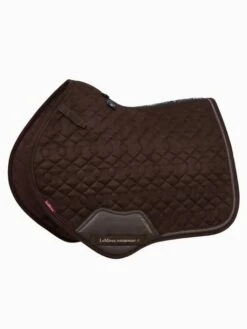 LeMieux Crystal Suede Close Contact Saddlepad -Equestrian Supply Store lm saddlepad suede diamante cc brown hr 1 copy