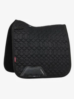 LeMieux Crystal Suede Dressage Saddlepad -Equestrian Supply Store lm saddlepad suede diamante dr black hr 1 copy