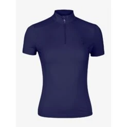 LeMieux Activewear Short Sleeve Base Layer 32 LeMieux Activewear Short Sleeve Base Layer -Equestrian Supply Store lm shortsleevebaselayer navy1 hr