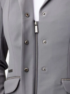 LeMieux Dynamique Show Jacket -Equestrian Supply Store lm showjacket details grey hr 1