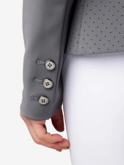 LeMieux Dynamique Show Jacket -Equestrian Supply Store lm showjacket details grey hr 6