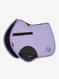 LeMieux Mini Saddle Pads -Equestrian Supply Store lm ss23 minicollection suedegp wisteria hr copy