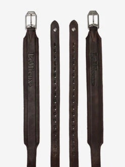 LeMieux Vector Pro Stirrup Leathers -Equestrian Supply Store lm stirrupleathers brown hr copy