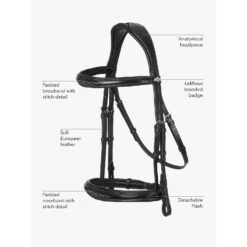 LeMieux Competition Bridle -Equestrian Supply Store website bride features comp